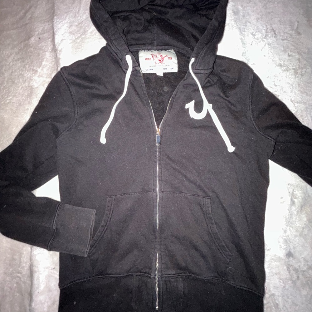 True Religion Black Women's/ Men’s Hoodie Jacket